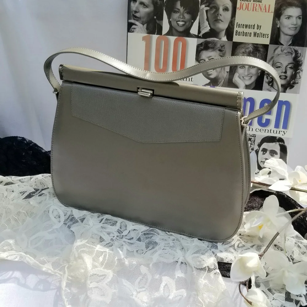 Vintage Silver Gray Purse, $60